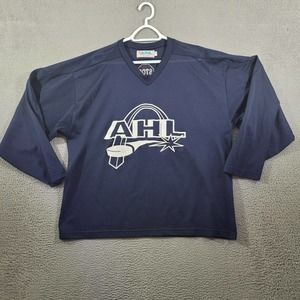 Vintage Alpha AHL Jersey Extra Large Blue Mesh Arch Hockey 90s‎ Sportswear